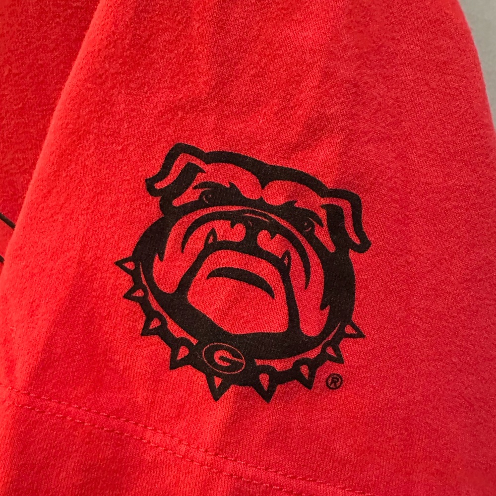 Nike University of Georgia Bulldogs Tee Size M Red - Picture 4 of 6